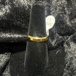 Faux gold ring